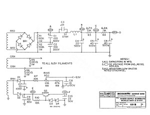 Acoustic G100T schematic