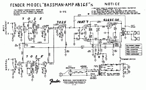 Fender Bassman AB165 schematic