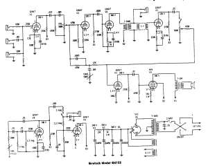 Schematic for Airline 62-9025A / Gretsch 6152 / Supro 6422