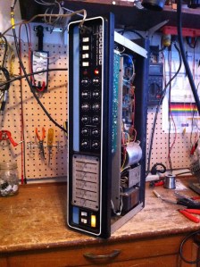 Damaged in shipping. The A channel would cut in and out and also the B channel was very noisy. Very hard to find the intermittent, which turned out to be the treble pot on the A channel IIRC. Replacing a few transistors in the B channel preamp seemingly eliminated noise but unfortunately it was not banished completely. Certain very particular control setting combinations would still bring noise on the B channel and the source was never found.