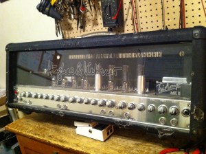 Unfortunately the purple neon lamp that lights up the front panel of this amp is broken, and the customer did NOT want it repaired. Here is the complete 29 page service documentation -- https://drive.google.com/file/d/0B01EXvY0__YYcWtFS0RLMzJ5QUE/view?usp=sharing