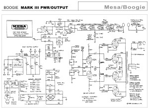 Mesa Boogie Mark III power amp and power supply