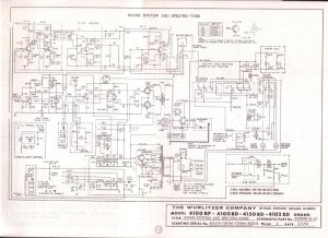 Wurlitzer 4100A schematic