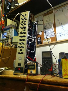 New tubes and biasing up for Laney VH-100R in the old lab.