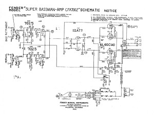 Fender Super Bassman schematic